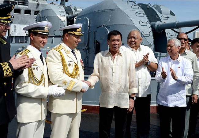 Kỳ hạm của Hạm đội Thái Bình Dương (Nga) thăm Philippines - ảnh 1