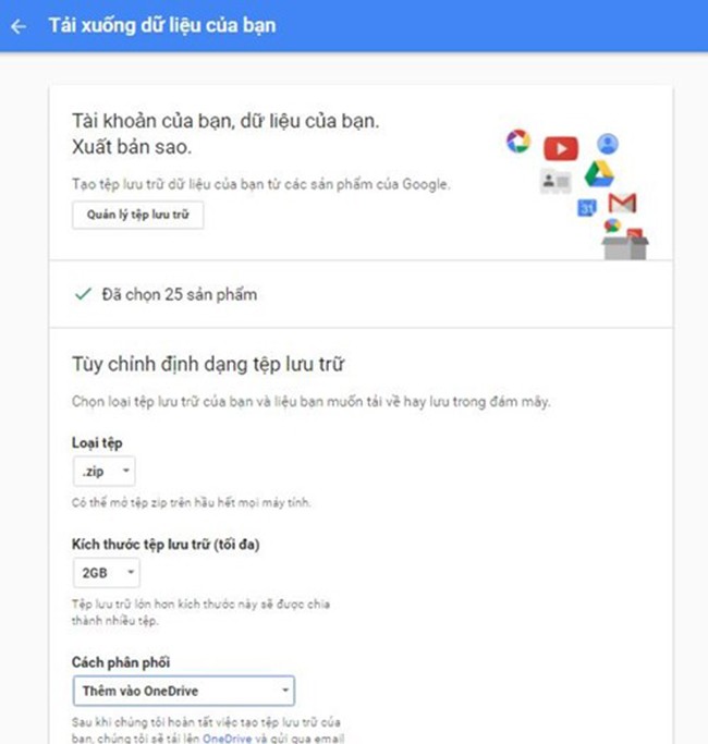 Sao lưu toàn bộ email, hình ảnh, danh bạ trên Google về máy tính - ảnh 2