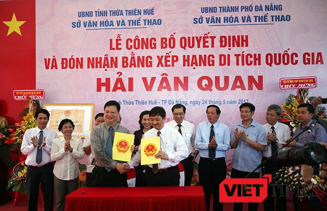 Đà Nẵng-Huế cùng đón nhận Bằng Di tích văn hóa lịch sử quốc gia của Hải Vân Quan - ảnh 2