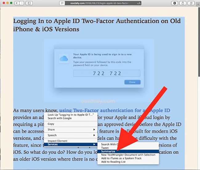 MacOS: Tóm lược nội dung văn bản với Summarize - ảnh 2