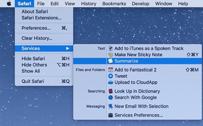 MacOS: Tóm lược nội dung văn bản với Summarize - ảnh 3