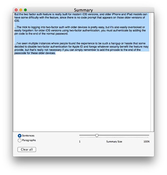 MacOS: Tóm lược nội dung văn bản với Summarize - ảnh 4