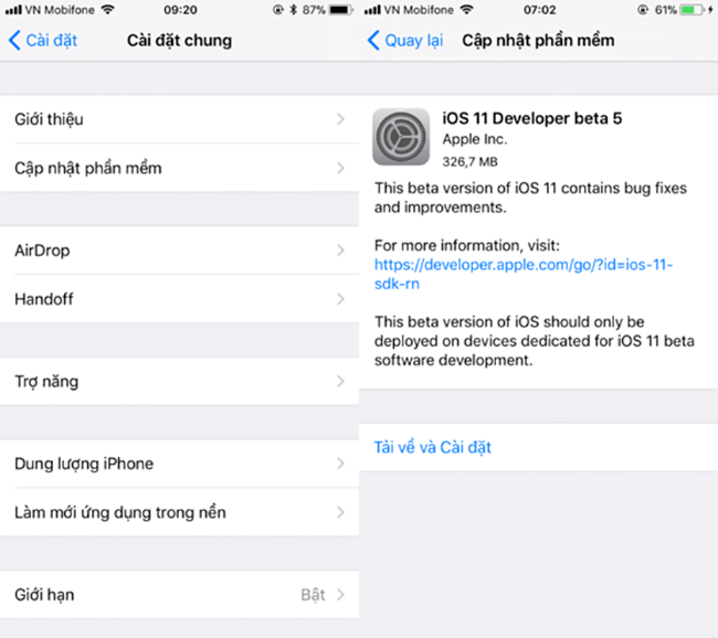Apple chính thức phát hành iOS 11 Beta 5 - ảnh 1