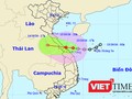 Áp thấp nhiệt đới đang tiến sát bờ biển Trung Trung bộ với sức gió giật mạnh nhất cấp 8-9, dự kiến sẽ đi vào bờ biển khu vực từ Đà Nẵng tới Quảng Trị trong đêm 13/10 rạng sáng 14/10.