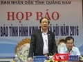  ông Đinh Văn Thu, Chủ tịch UBND tỉnh Quảng Nam chủ trì buổi Họp báo