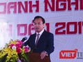 Ông Nguyễn Xuân Anh, Bí thư Thành ủy Đà Nẵng phát biểu tại Lễ tôn vinh những doanh nghiệp tiêu biểu, xuất sắc nhân kỷ niệm 20 Đà Nẵng trực thuộc Trung ương vừa diễn ra chiều 10/2.
