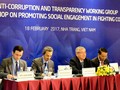 Sáng 18/2, phiên khai mạc phiên họp Nhóm công tác về Chống tham nhũng và Hội thảo thúc đẩy sự cam kết trong chống tham nhũng của APEC 2017 diễn ra tại Nha Trang với sự tham dự của các chuyên gia đến từ 21 nền kinh tế thành viên (ảnh Dân Trí)