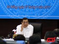 Ông Huỳnh Đức Thơ, Chủ tịch UBND TP Đà Nẵng trả lời câu hỏi tại Họp báo thường kỳ 6 tháng đầu năm 2017