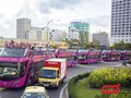 Tuyến xe buýt mui hở 02 tầng vận chuyển khách tham quan du lịch trên địa bàn TP Đà Nẵng trong ngày thử nghiệm