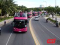 Sau hơn 1 tháng triển khai thử nghiệm, chiều ngày 19/8, tuyến xe buýt hai tầng mui trần đầu tiên mang tên Coco Bus Tour tại Việt Nam được đưa vào vận hành tại Đà Nẵng