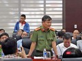 Đại tá Nguyễn Đức Dũng, Trưởng phòng Tham mưu tổng hợp, Công an TP Đà Nẵng trả lời tại Họp báo.