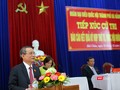Bí thư Thành ủy Đà Nẵng Trương Quang Nghĩa tại buổi tiếp xúc cử tri với cử tri quận Hải Châu