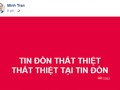Trang cá nhân của ông Trần Văn Minh cũng đăng tải thông tin chỉ là tin đồn thất thiệt