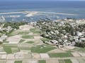 Đảo Lý Sơn nhìn từ trên cao (ảnh Văn Mịnh)