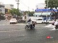 Nút giao thông Quang Trung-Đống Đa ngập lại trong trưa 10/12. (Ảnh: Bảo Bảo)