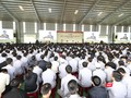 Ông Trần Bá Dương, Chủ tịch HĐQT THACO đọc  thông điệp đầu năm tạo động lực để THACO phát triển trong năm 2019 và tương lai.