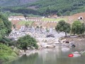 Đoạn sông Luông Đông đoạn qua khu vực dự án liên kết mở rộng công viên suối khoáng nóng Núi Thần Tài giai đoạn 2 (thuộc địa phận xã Hòa Phú, huyện Hòa Vang) đã bị chặn dòng để thi công