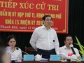 Ông Huỳnh Đức Thơ-Chủ tịch UBND TP Đà Nẵng tại buổi tiếp xúc cử tri diễn ra chiều ngày 11/6 tại UBDN quận Thanh Khê