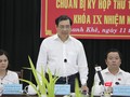Ông Huỳnh Đức Thơ-Chủ tịch UBND TP Đà Nẵng trả lời ý kiến cử tri quận Thanh Khê tại Hội nghị tiếp xúc cử tri chuẩn bị cho kỳ họp thứ 11, HĐND TP Đà Nẵng khóa IX, nhiệm kỳ 2016-2021diễn ra chiều 11/6.
