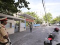 Những thí sinh cuối cùng bước vào phòng thi tại Kỳ thi Tốt nghiệp THPT quốc gia năm 2019 ở Cụm thi Đà Nẵng.