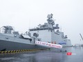 Chiến hạm tàng hình đa nhiệm Hải quân Ấn Độ - INS Sahyadri (F-49) tại Cảng Tiên Sa (Đà Nẵng) sáng 29/10