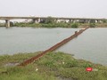 Tuyến đập ngăn mặn số 1 đã được thi công trên công Cẩm Lệ (quận Cẩm Lệ, Đà Nẵng)