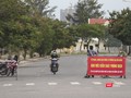 Chốt phong tỏa, cách ly y tế tại khu dân cư dẫn vào các chung cư trên địa bàn phường Nại Hiên Đông, TP Đà Nẵng