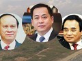 Cựu Chủ tịch UBND TP Đà Nẵng gồm ông Trần Văn Minh (trái), Văn Hữu Chiến (phải) và Vũ "nhôm" (giữa), ảnh Anh Lê