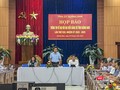 Ông Lê Văn Dũng - Phó Bí thư thường trực Tỉnh ủy Quảng Nam phát biểu tại buổi Họp báo thông tin về Đại hội Đảng bộ tỉnh Quảng Nam lần thứ XXII, nhiệm kỳ 2020-2025 diễn ra chiều 29/9