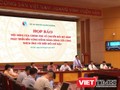 Buổi họp báo tại trụ sở Bộ Tài nguyên và Môi trường - Ảnh: Q.V
