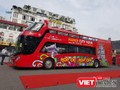Xe buýt 2 tầng, mui trần chính thức được khai trương vào sáng nay 30/5.