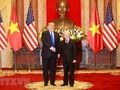 Tổng Bí thư, Chủ tịch nước Nguyễn Phú Trọng tiếp Tổng thống Hoa Kỳ Donald Trump/ Ảnh: Trí Dũng/TTXVN