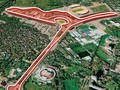Sơ đồ tổng quan đường đua F1 ở Hà Nội/ Ảnh: Tiền phong