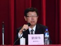 Chủ tịch mới của Foxconn, Liu Young-way trong cuộc họp báo vào ngày 11.6.2019. Ảnh: SCMP