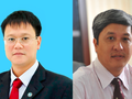 PGS.TS Lê Hải An (bên trái) - tân Thứ trưởng Bộ Giáo dục và Đào tạo và PGS.TS Nguyễn Trường Sơn (bên phải) - tân Thứ trưởng Bộ Y tế 
