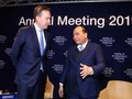 Thủ tướng Nguyễn Xuân Phúc và Chủ tịch WEF Borge Brende (Ảnh: TTXVN)