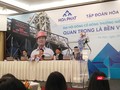 Ông Trần Đình Long - Chủ tịch HĐQT Tập đoàn Hòa Phát (thứ 3 từ trái sang) - làm chủ tọa cuộc họp ĐHĐCĐ thường niên 2019 (Ảnh: P.D)