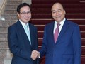 Thủ tướng Nguyễn Xuân Phúc và ông Choi Joo Ho, Tổng Giám đốc Tổ hợp Samsung tại Việt Nam (Ảnh: VGP)