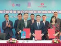 Toàn cảnh buổi lễ ký kết thư chỉ định tổ hợp hỗ trợ thu xếp, điều phối việc huy động vốn cho dự án Nhơn Trạch 3&4