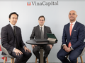 Hội nghị có sự tham gia của nhiều lãnh đạo cấp cao của VinaCapital (Từ trái sang: ông Ismael Pili - PGĐ bộ phận phân tích và nghiên cứu thị trường của VinaCapital, ông Michael Kokalari - Chuyên gia kinh tế trưởng của VinaCapital, ông Eric Levinson - PGĐ Điều hành phòng Phát triển kinh doanh của VinaCapital)