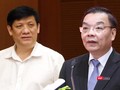 Nguyên Bộ trưởng Bộ Y tế Nguyễn Thanh Long và nguyên Chủ tịch UBND Tp. Hà Nội Chu Ngọc Anh
