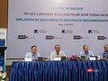 Toàn cảnh buổi Tọa đàm Áp lực lạm phát năm 2022 và đề xuất chính sách