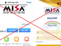 Hình ảnh website giả mạo MISA yêu cầu khách hàng nạp tiền lên hệ thống nhằm lừa đảo chiếm đoạt tài sản