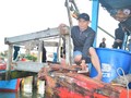Tàu cá QNg90440TS của ngư dân Quảng Ngãi bị tàu Trung Quốc đâm va gây hư hỏng nặng ở vùng biển Hoàng Sa ngày 22.3.2018. Ảnh: báo Thanh Niên