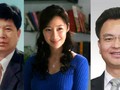 Hứa Thu Lâm, người tình dùng chung của hai đời Bí thư thành ủy Yết Dương Vạn Khánh Lương (phải) và Trần Hoằng Bình (trái).