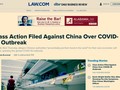 Thông tin về vụ các công dân Mỹ kiện chính phủ Trung Quốc trên trang web LOW.com (Ảnh: Đa Chiều).