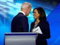 Ông Joe Biden và Thượng nghị sĩ bang California Kamala Harris, người có thể được ông chọn làm đối tác trong liên danh tranh cử (Ảnh: Reuters).
