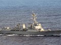 Tàu USS DDG-89 Mustin đi vào vùng biển Hoàng Sa ngày 27/8. (Ảnh: .nanhai.org).