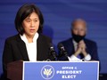 Bà Katherine Tai, 45 tuổi, người Mỹ gốc Hoa đã được ông Joe Biden đề cử làm Đại dện Thương mại Mỹ trong nội các tới đây, (Ảnh: AP).
