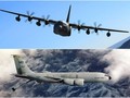 Máy bay vận tải đặc biệt MC-130J (trên) và máy bay tiếp dầu KC-135 của Mỹ (Ảnh: Đông Phương).